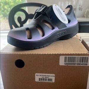 OOFOS Purple and Black Water Shoes with Durable Foam
